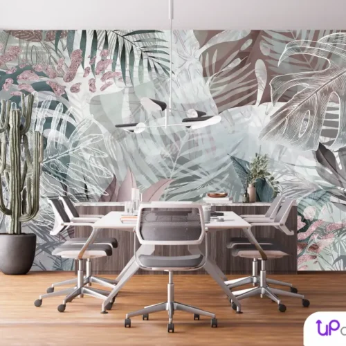 Folhas Tropicais autocolante decorativo parede - Image 3