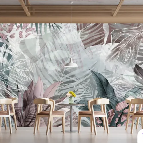 Folhas Tropicais autocolante decorativo parede - Image 5