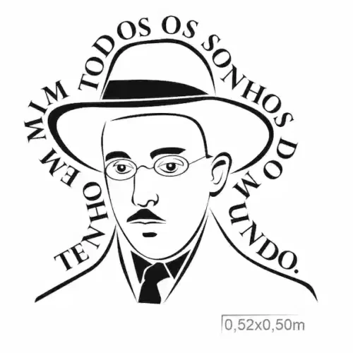 Frases de parede Fernando Pessoa Tenho em mim - Image 3